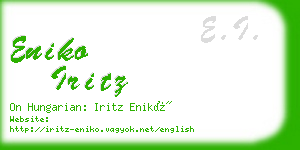 eniko iritz business card